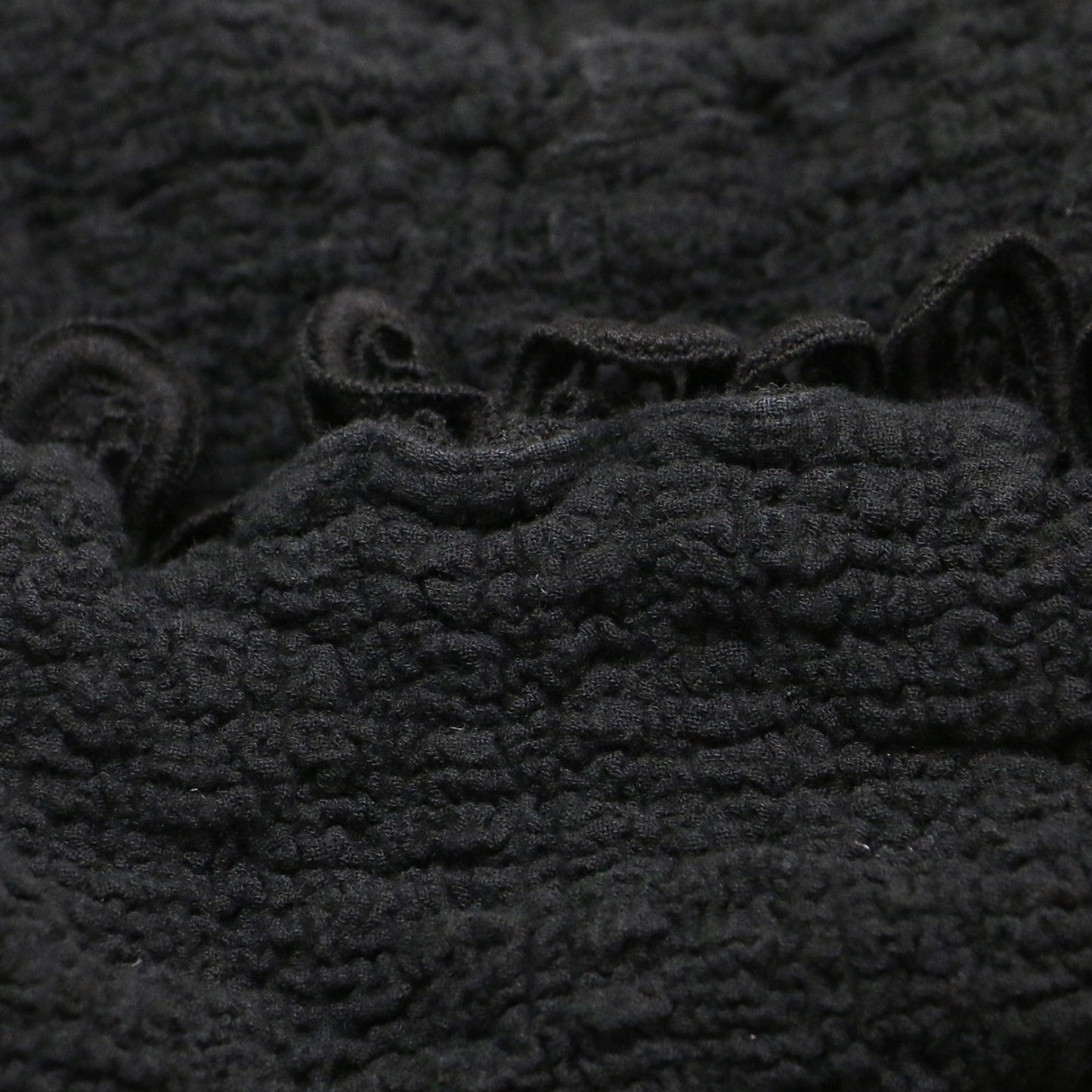 カリフラワー プリーツ テーラード ジャケット / フリル レース 長袖 シワ加工