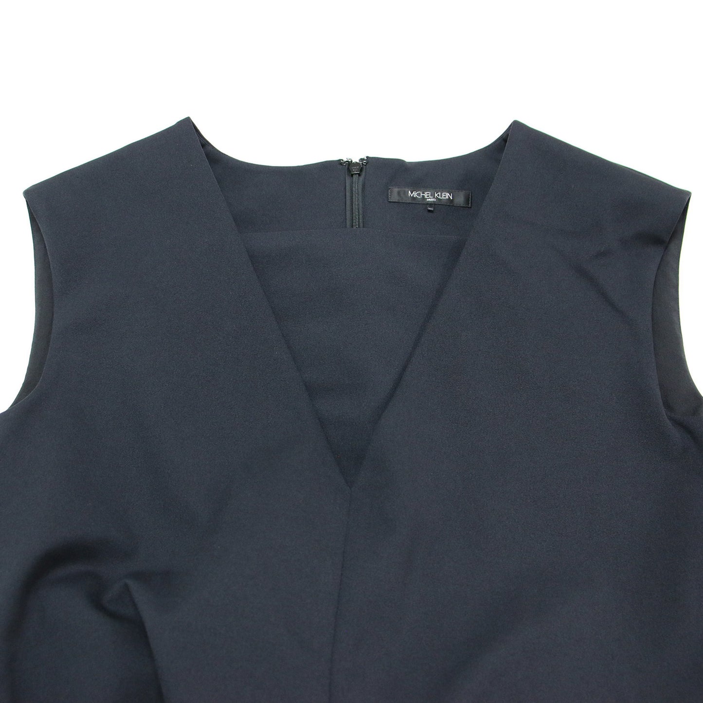 24春夏 ストレートシルエット コンビネゾン / サロペット オールインワン 2WAY Vネック ポンチ素材 ストレッチ