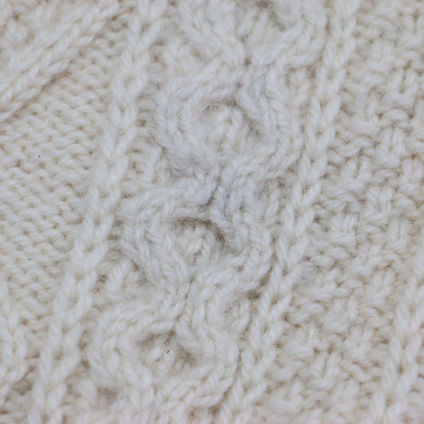 リメイク フィッシャーマン ニット / セーター プルオーバー Vネック オーバーサイズ アラン編み