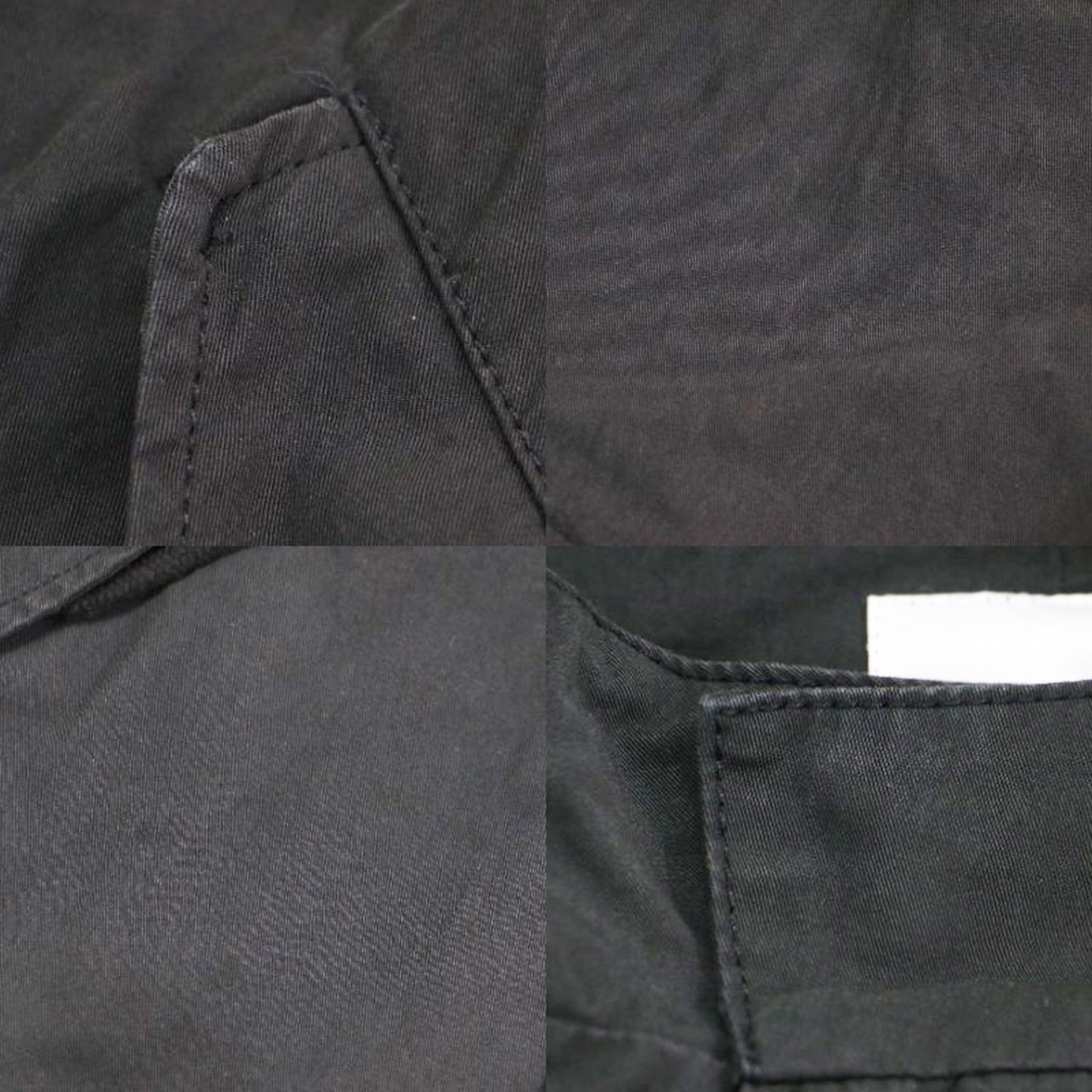 21春夏 ショート モッズコート / ブルゾン 長袖 フード付き オーバーサイズ コットン