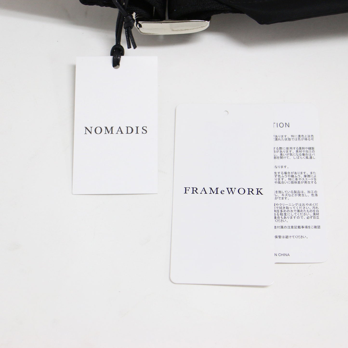 25春夏 FRAMeWORK 別注 コードチャーム SHOULDER バッグ / ロゴ プリント 肩掛け 斜め掛け