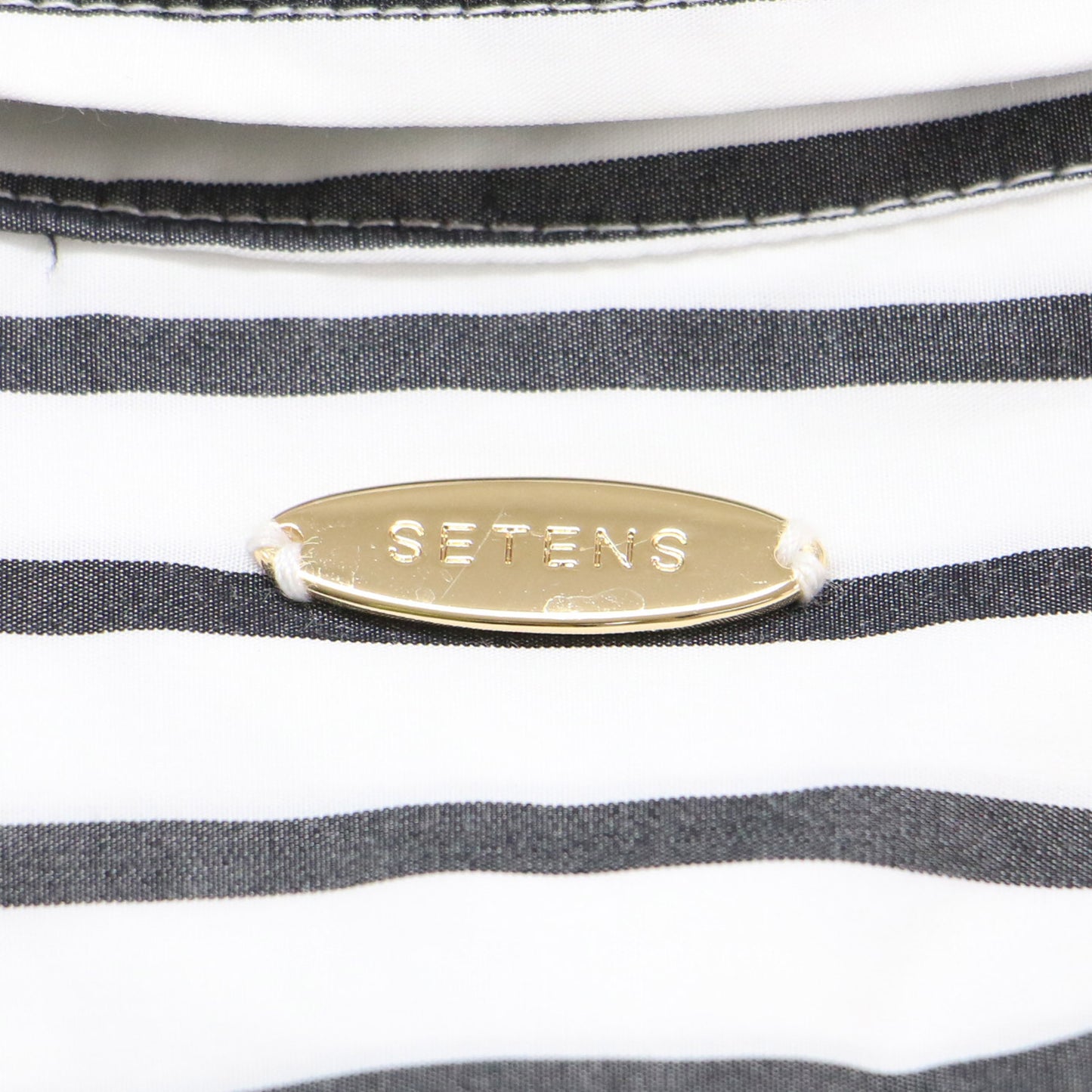 ストライプ柄 コットン 長袖 シャツ / レギュラーカラー オーバーサイズ