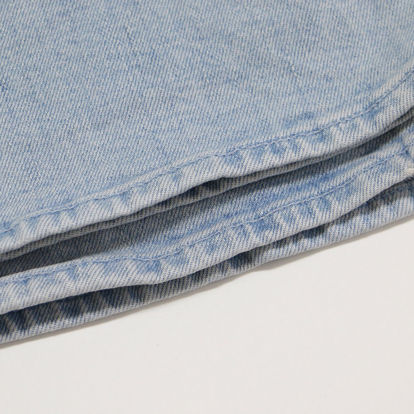 ストレート デニム パンツ / THE DITCHER CROP パッチワーク風 ヴィンテージ加工 コットン