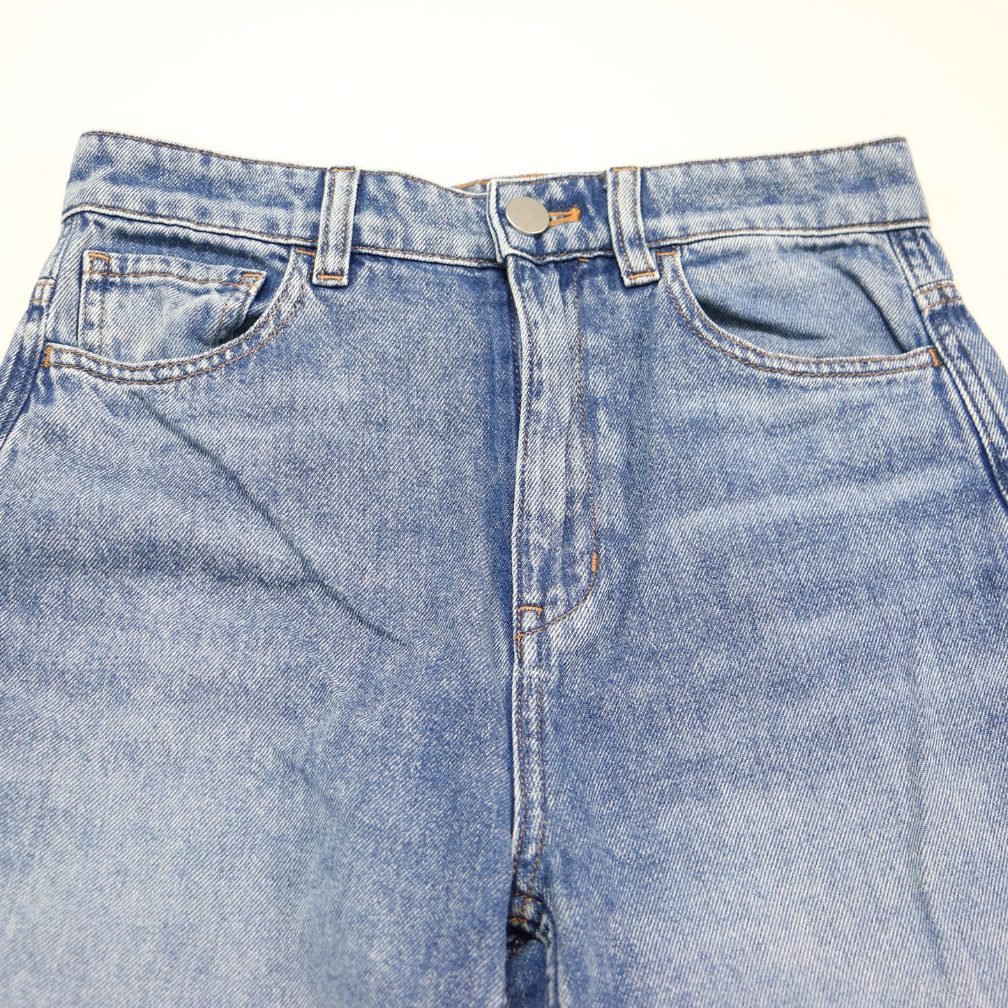 24春夏 ストレート クロップド デニム パンツ / DRAPE DENIM HW ST JEAN ハイウエスト コットン ウォッシャブル