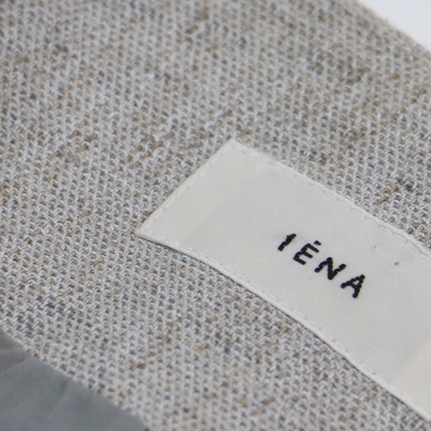 リネンライク ツイード ジレ / ベスト ミドル丈 Vネック