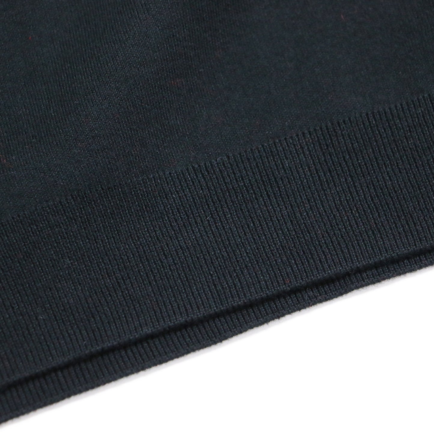 コットン カシミヤ クルーネック ニット ベスト / ノースリーブ ハイゲージ