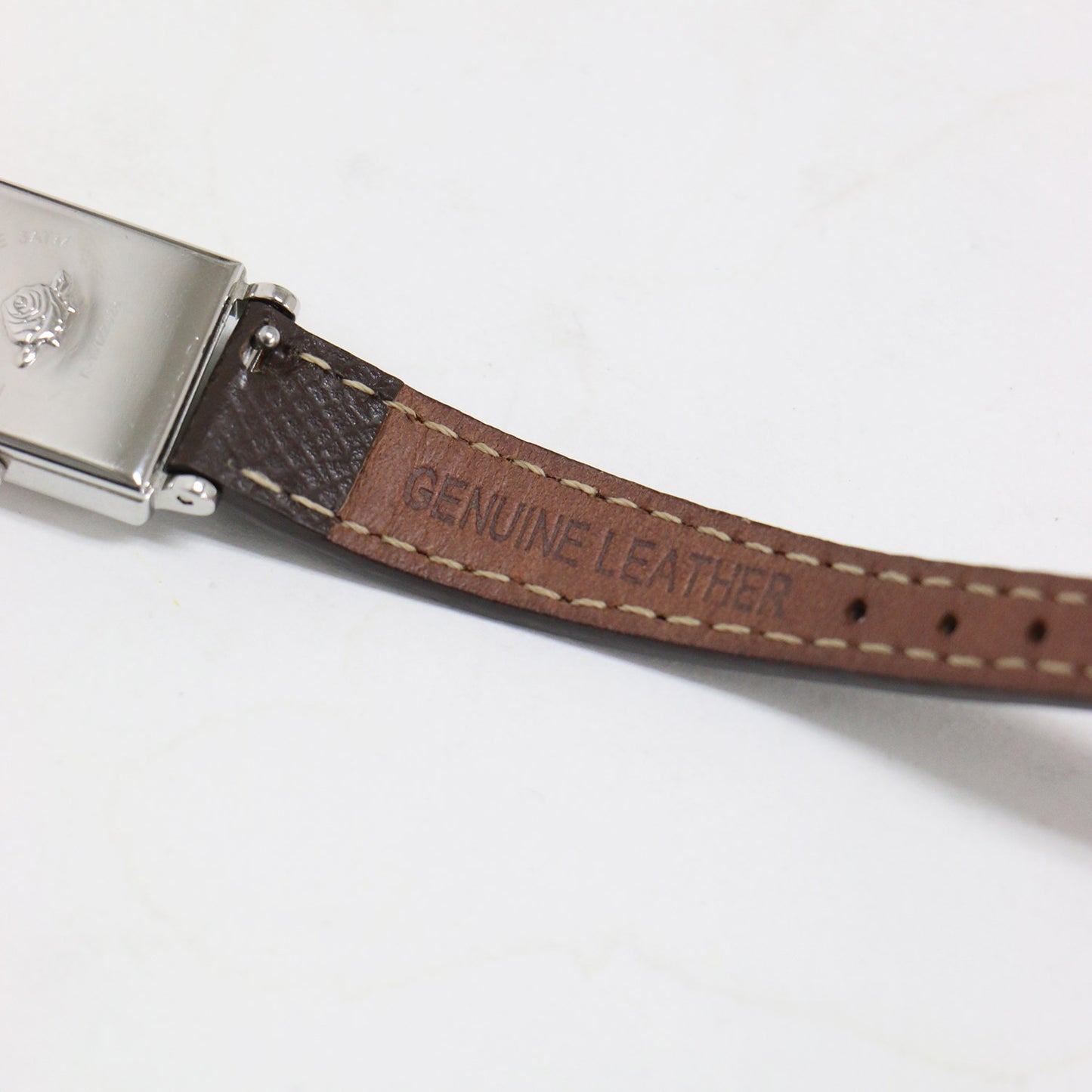 レザー ベルト 腕時計 / リストウォッチ スクエア クオーツ