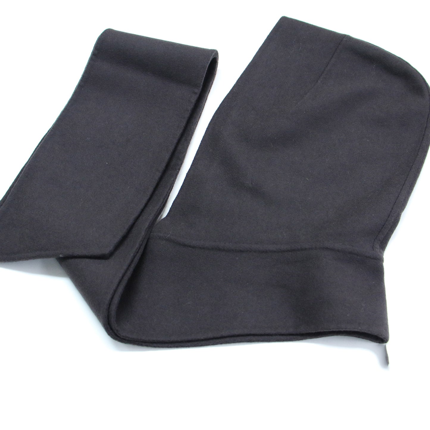 23秋冬 マンテコ フード コート / MANTECO ロング丈 ノーカラー クルーネック 2WAY リバー ウール