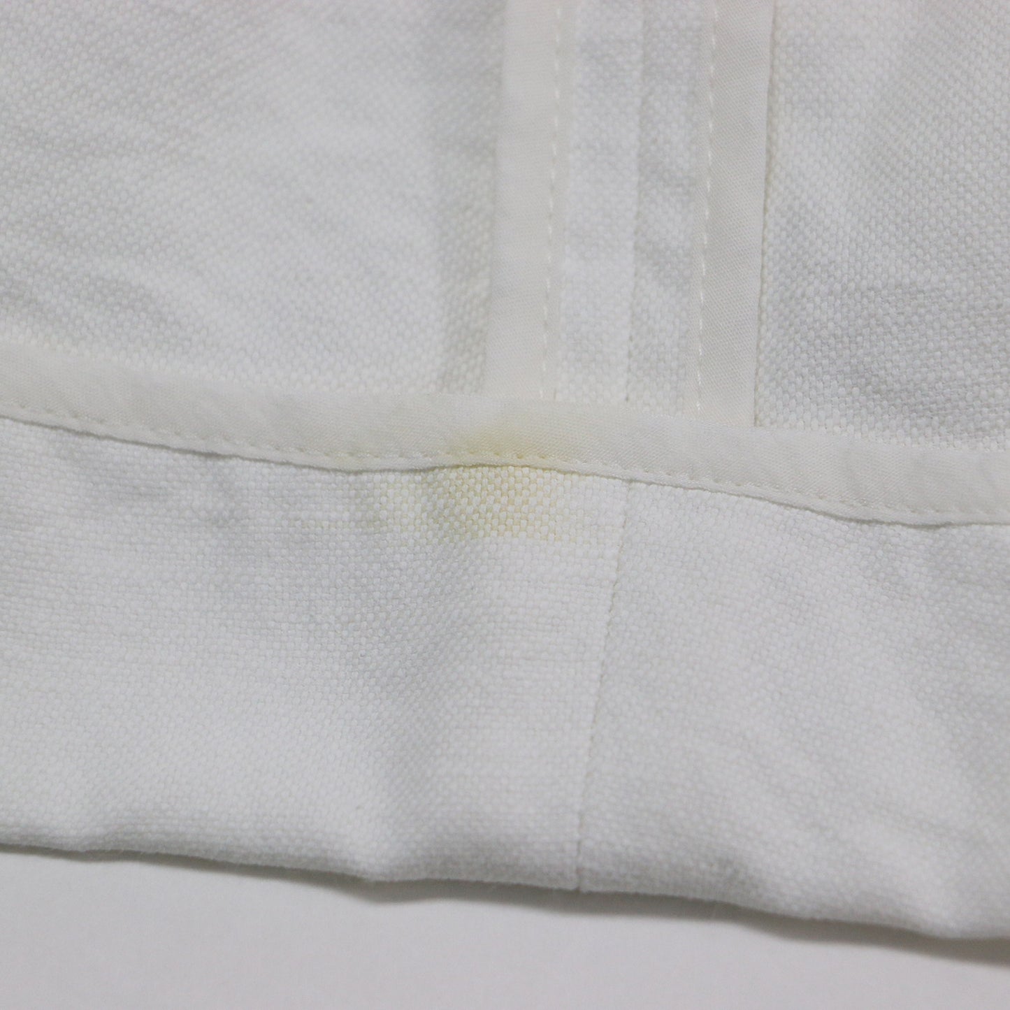 Vネック ロング ジレ / ベスト Aライン コットン リネン