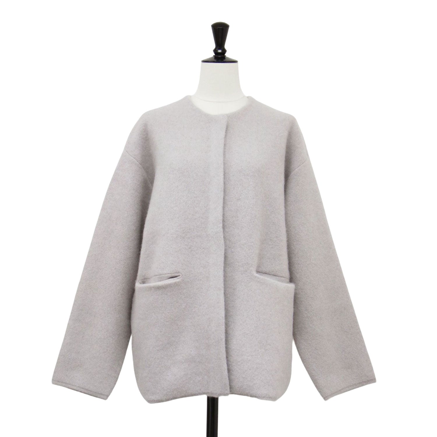 カーディガン FOXブレンド セッケツ ノーカラー ニット カーディガン レディース UNITED ARROWS green label relaxing ［size SHORTあり］FOXブレンド