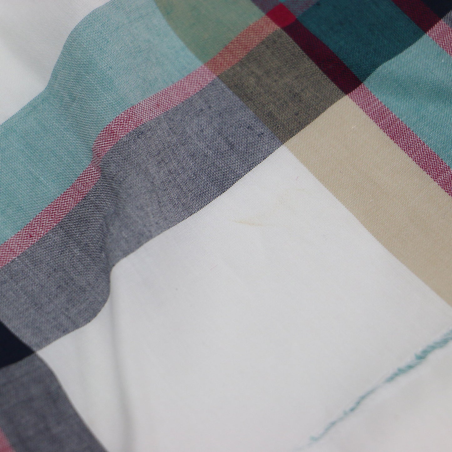 チェック シャツ ワンピース / ミニ丈 膝上 パフスリーブ 半袖 ホースマーク 刺繍 フリル ティアード コットン