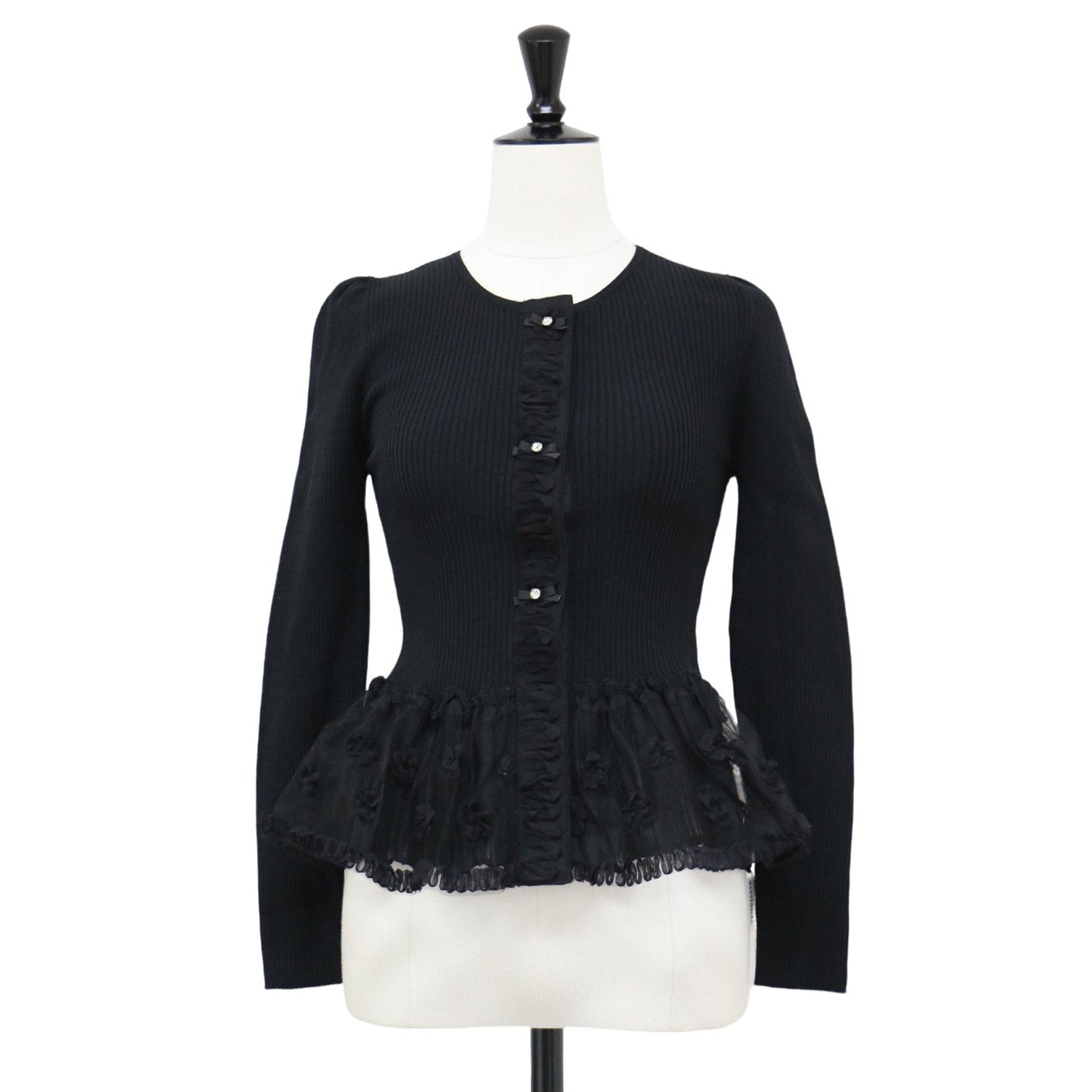 M'sグレイシー 新品 カーディガン M'S GRACY*おリボンニット