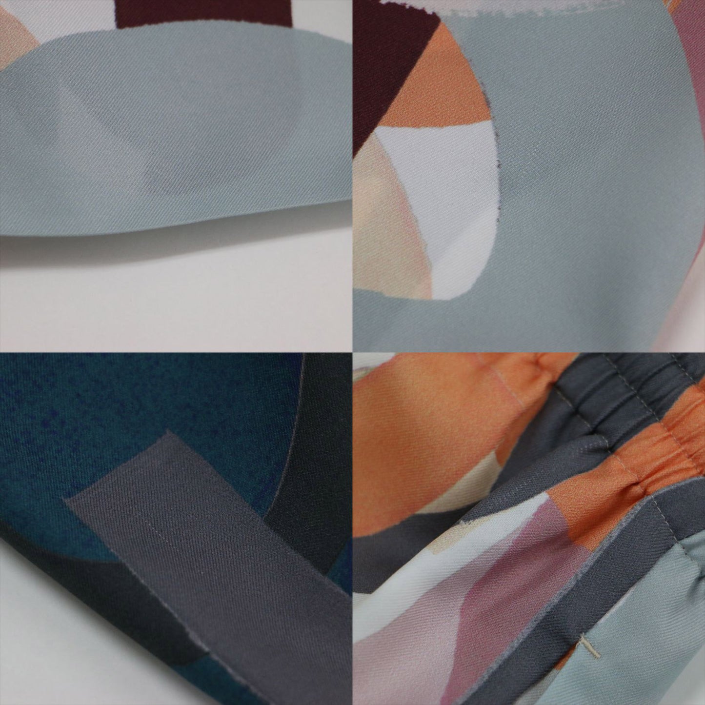 22秋冬 シェイププリント イージー ストレート パンツ / ワイド ハイウエスト 総柄 ウエストゴム