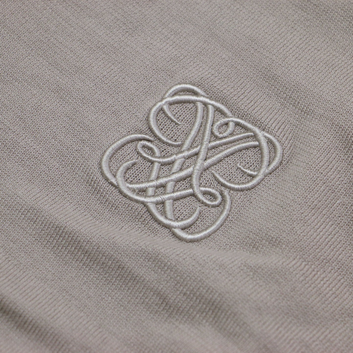 22春夏 エンブレム 刺繍 Vネック ニット / Emblem プルオーバー 長袖 オーバーサイズ ウール