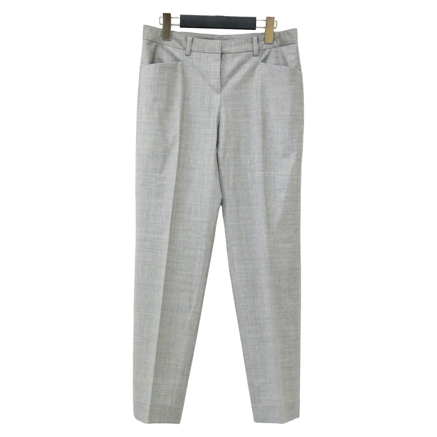 セオリーリュクス パンツ スラックス センタープレス 麻 リネン 40 L 茶