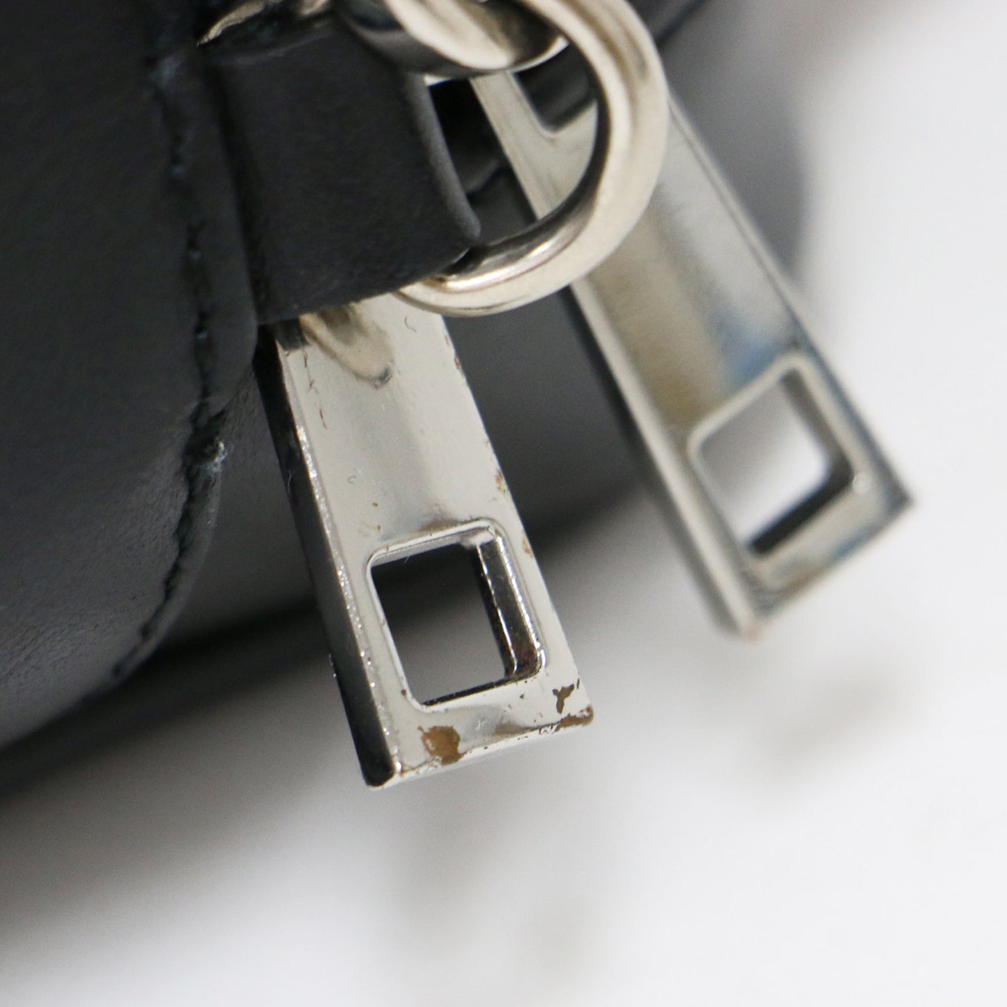 スクエア ミニ ボストンバッグ / ハンドバッグ 2WAY スムースレザー