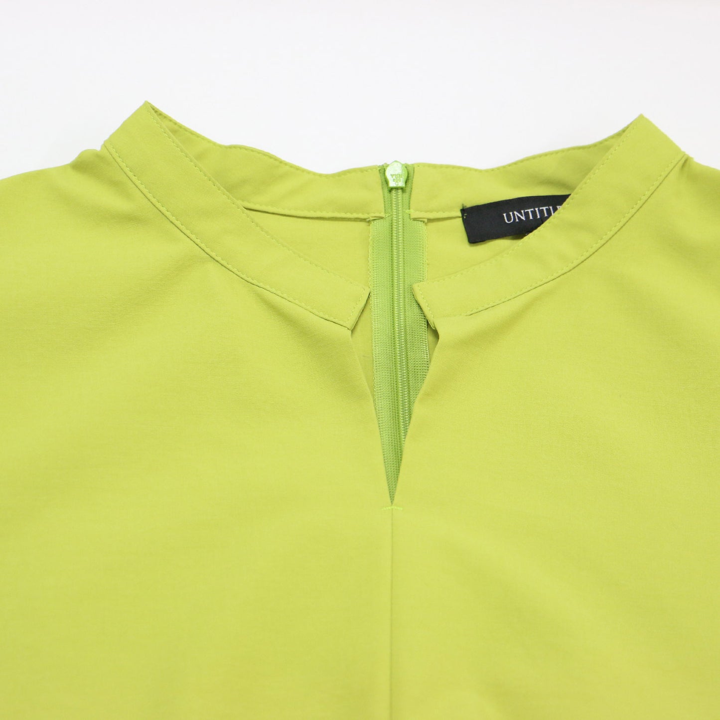 キュプタストワル シャツ ドレス / ワンピース ロング丈 5分袖 キーネック ストレッチ