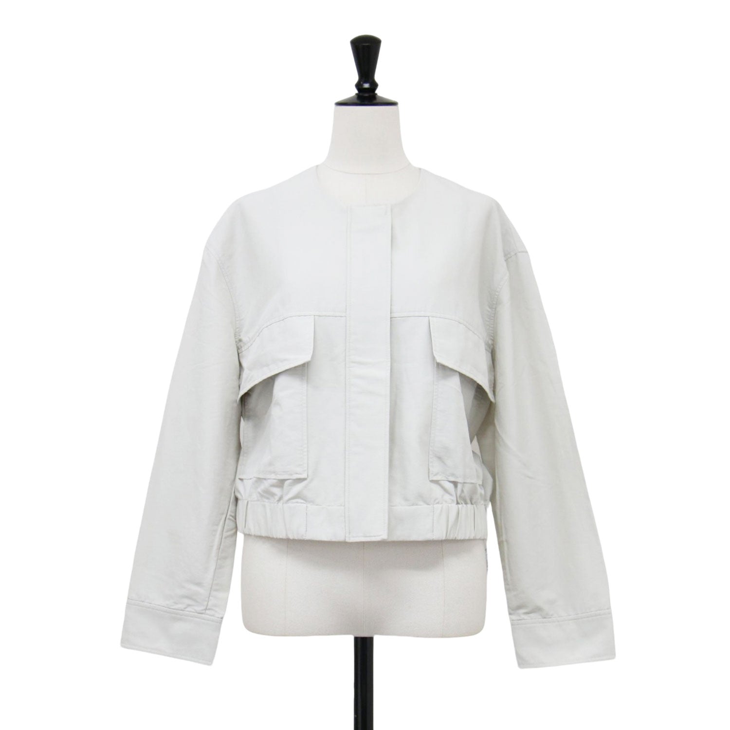 theory luxe (セオリーリュクス) 24春夏 ノーカラー クロップド 