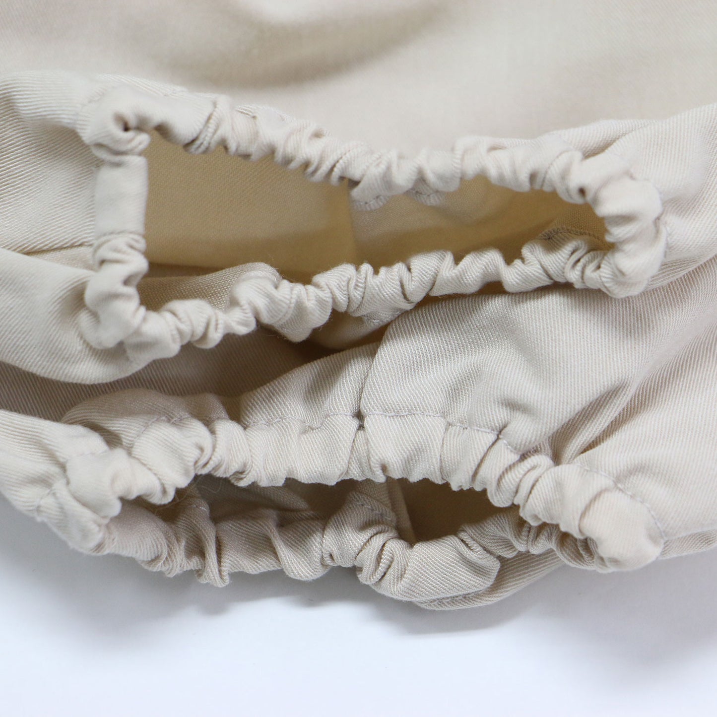 バルーンスリーブ 長袖 フレア ロング ワンピース / ラウンドネック ストレッチ