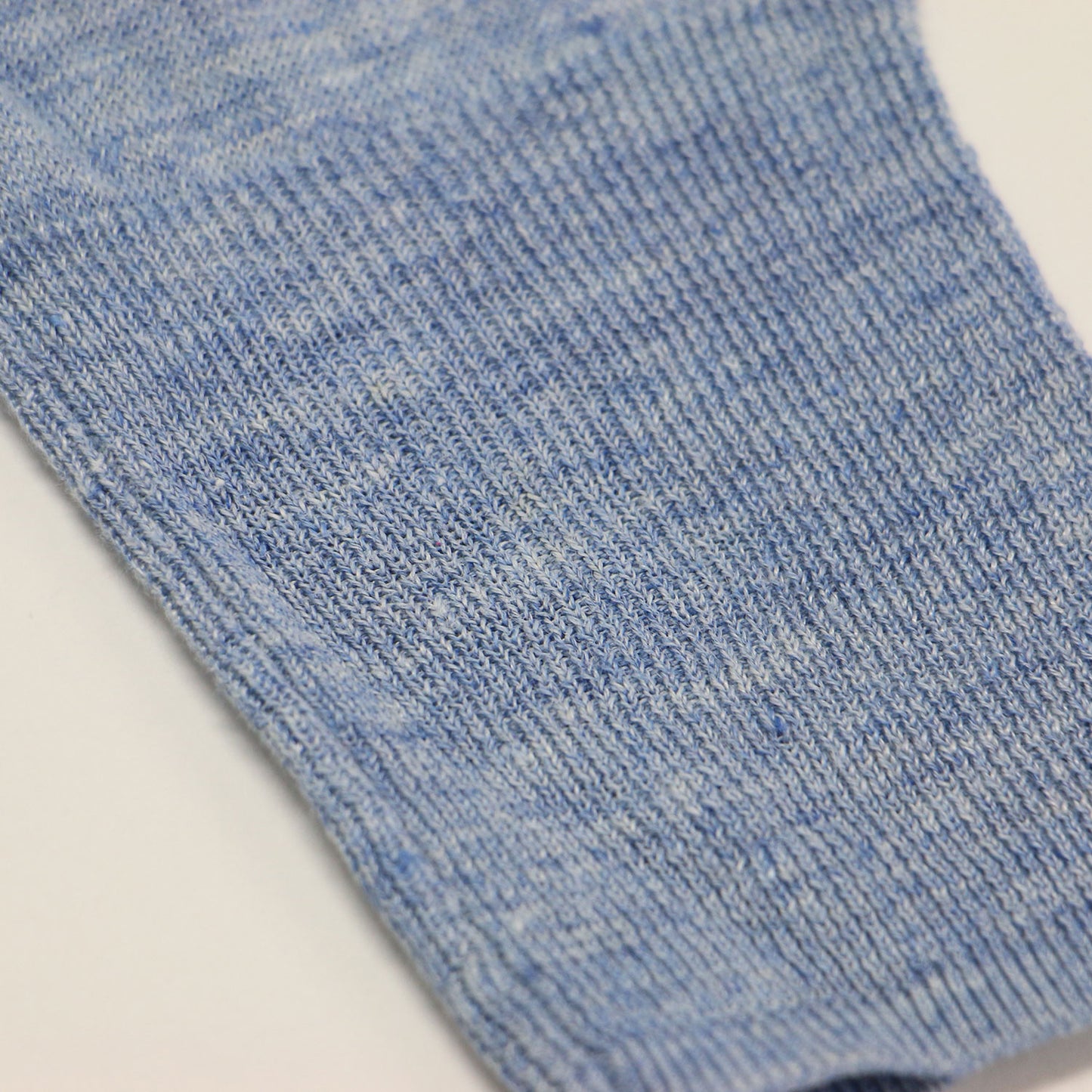 22春夏 プレーン リネン クルーネック カーディガン / ニット 長袖 コンパクトシルエット ネップ加工