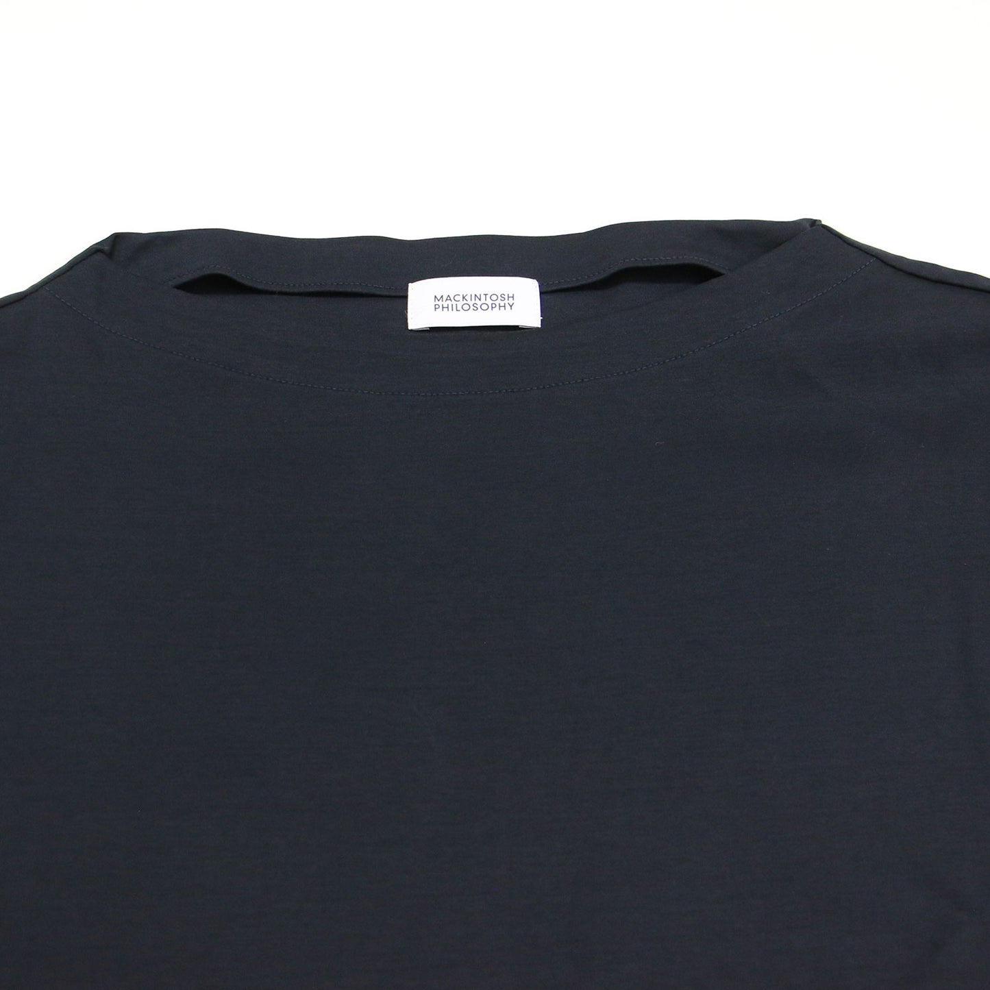 24秋冬 ボトルネック Tシャツ / カットソー 半袖 スムース スリット シルケット加工