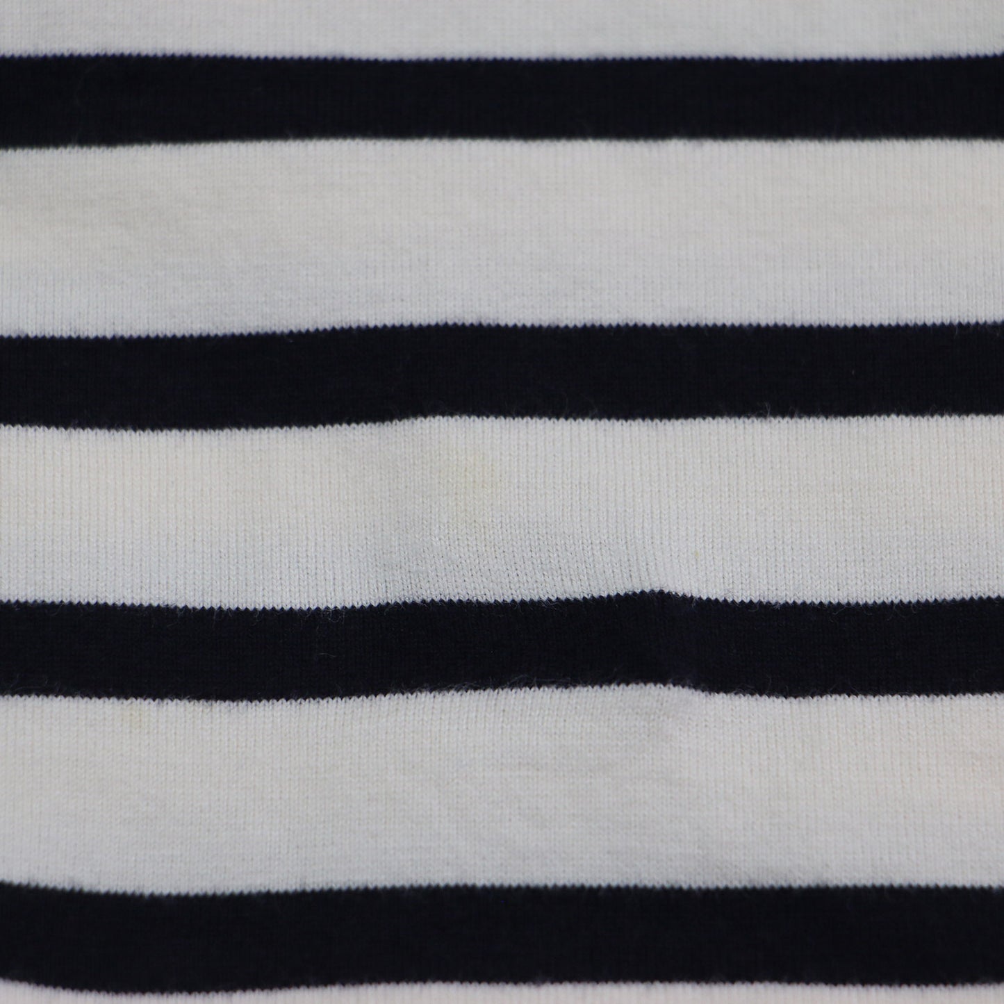D ポロネック ボーダー カットソー / プルオーバー 長袖 ドロップショルダー コンパクト コットン