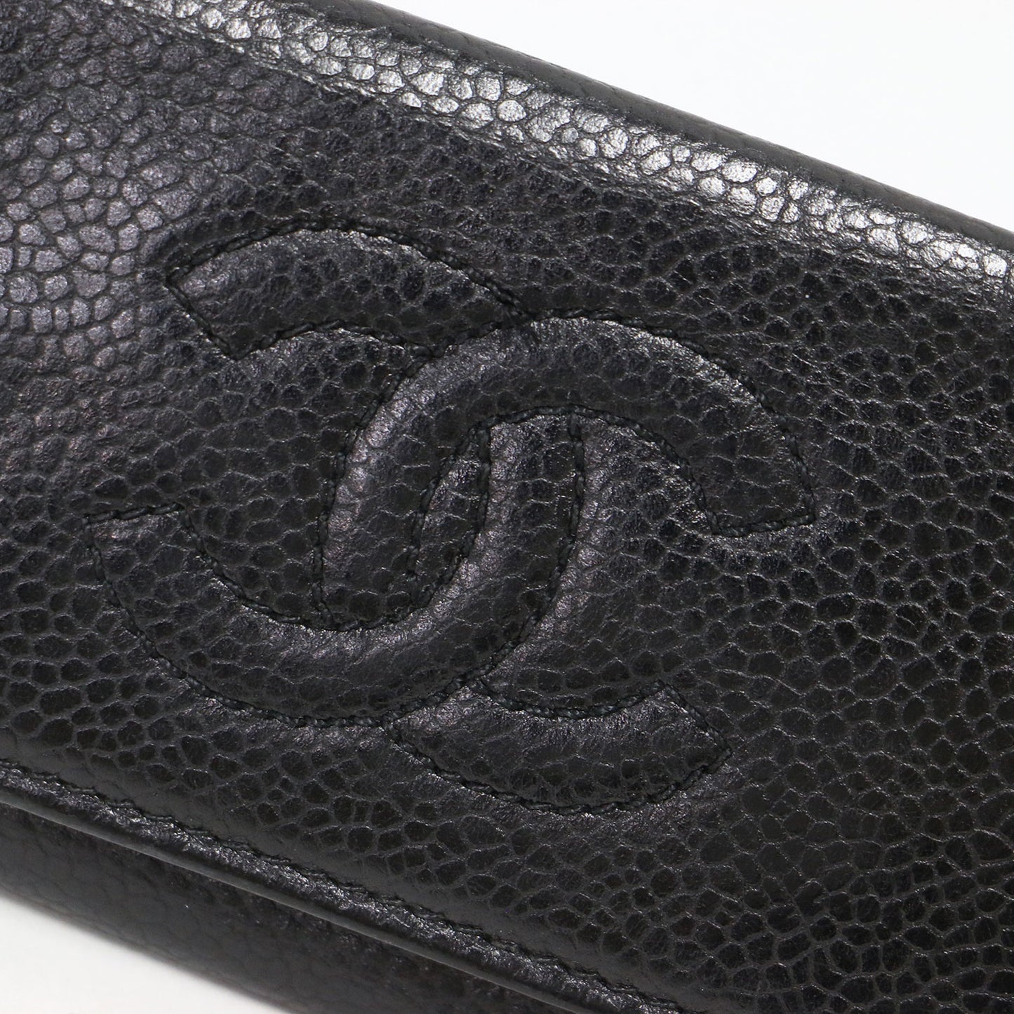 ココマーク キャビアスキン キーケース / 6連 ロゴ レザー 本革 ヴィンテージ