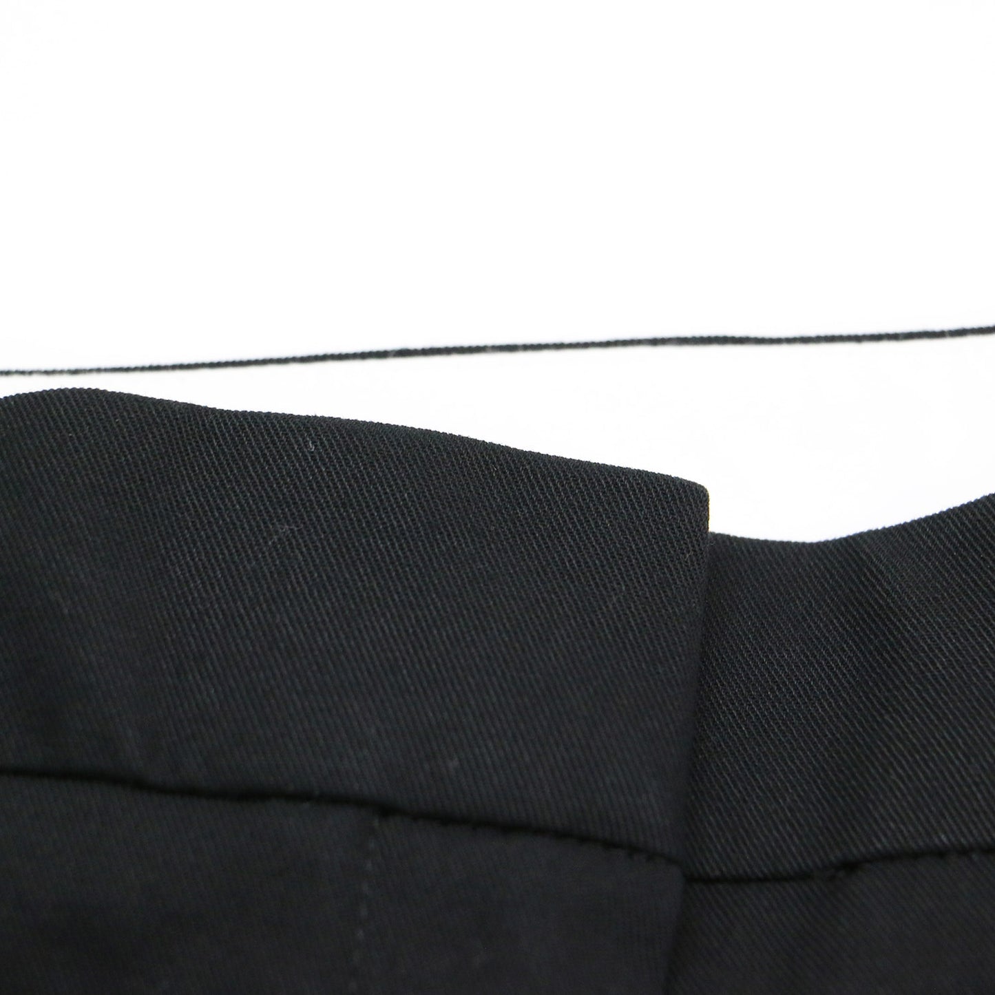 異素材 サイドライン ワイド パンツ / Cotton Gabardine Aライン フレア センタープレス コットン