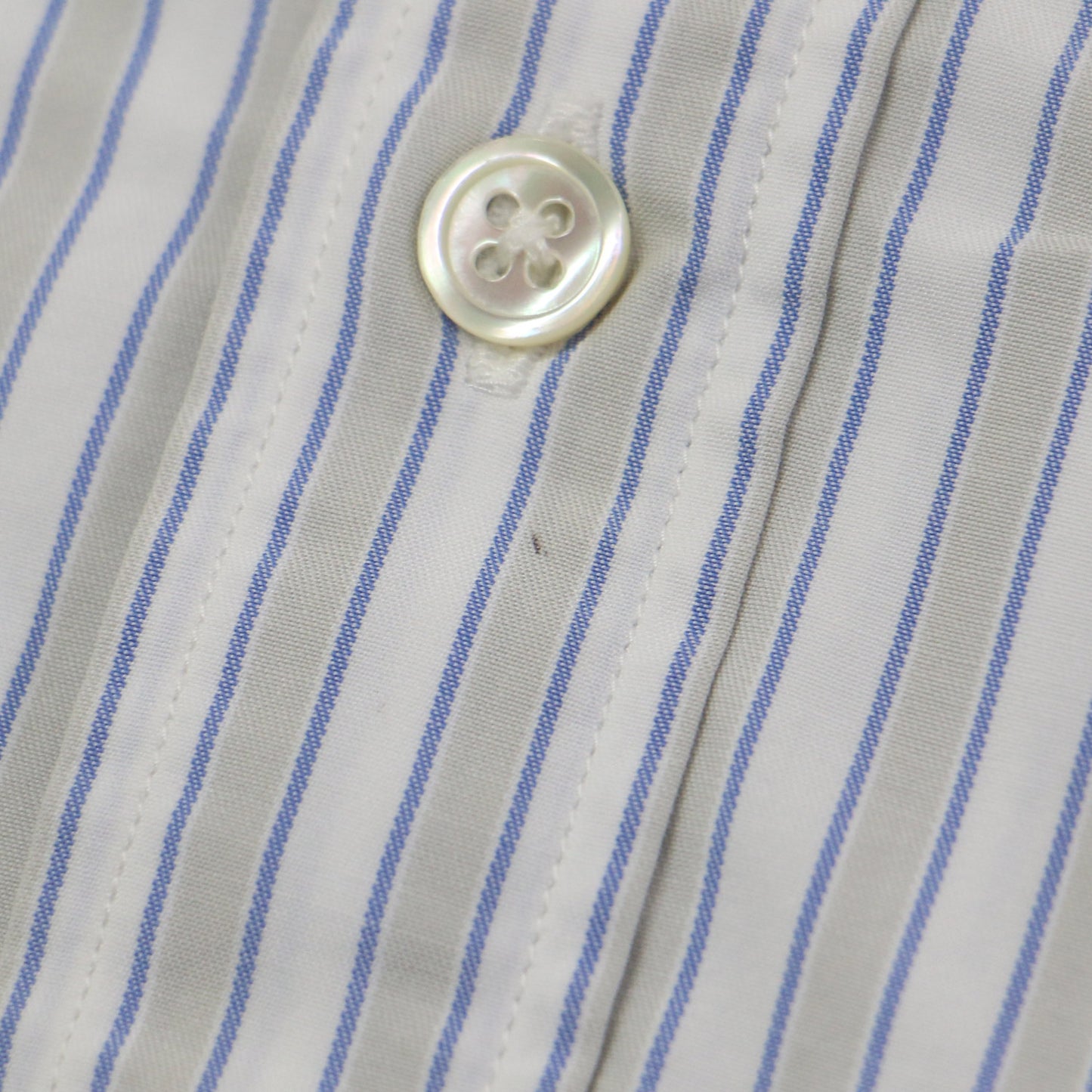 20春夏 ノーカラー ストライプ ノースリーブ ワイド シャツ / WASHED FINX TWILL STRIPE SLEEVELESS SHIRTS ブラウス コットン