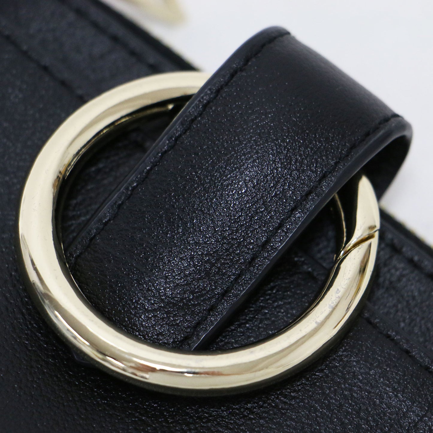 レザー リング付き コインケース / ウォレット ジップ