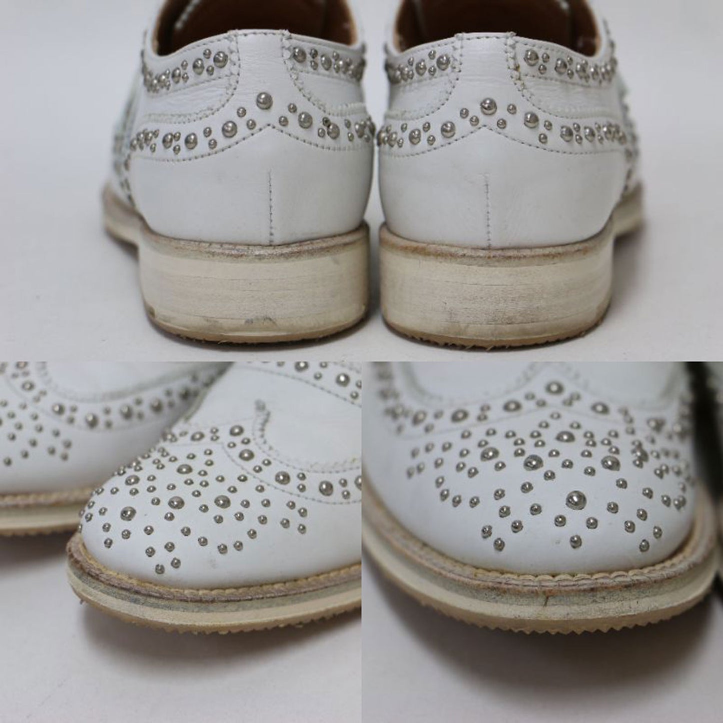 バーウッド メット ウィングチップ レースアップ シューズ / BURWOOD MET ドレスシューズ スタッズ付き カーフレザー