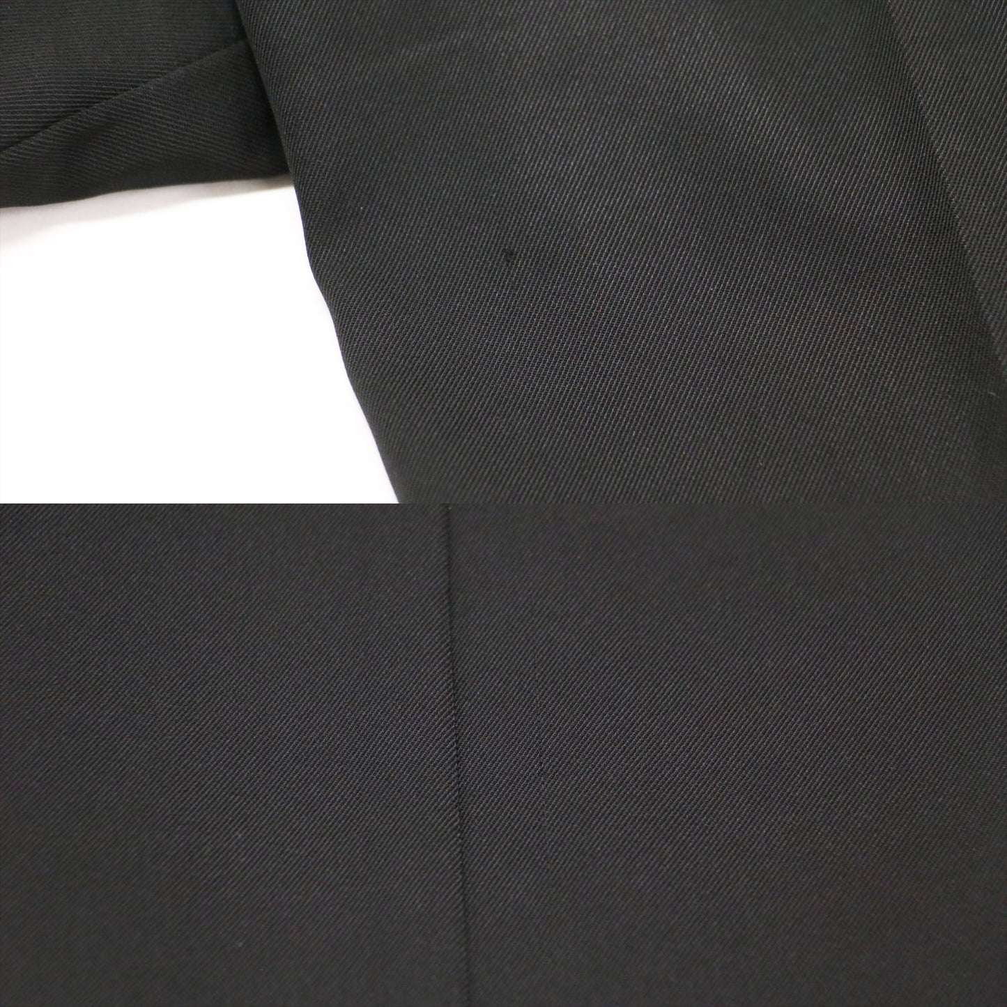 ハイウエスト ストレート ワイドパンツ / スラックス センタープレス テーパード フルレングス ストレッチ