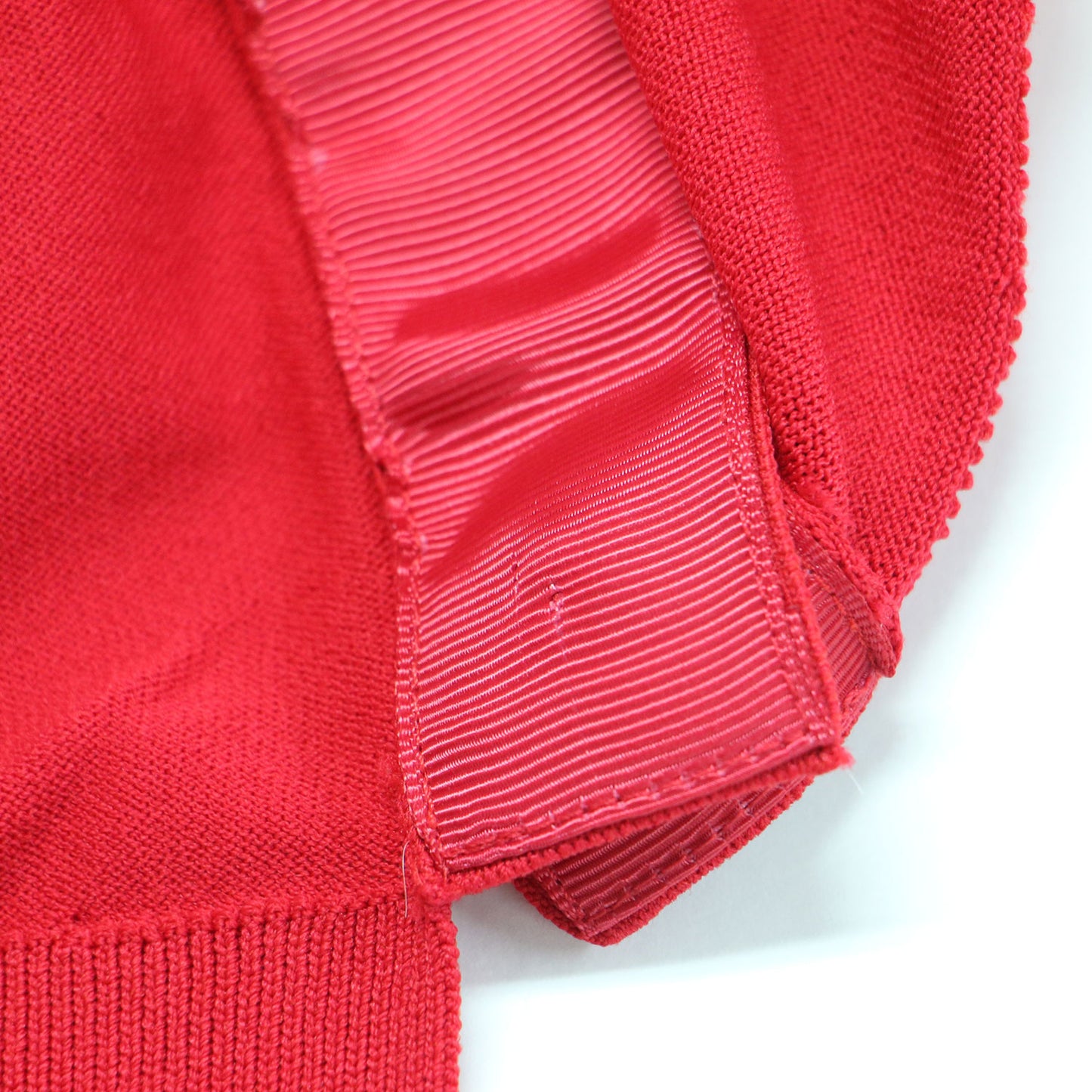 ビジューボタン ニット カーディガン / プルオーバー 長袖 クルーネック スナップボタン