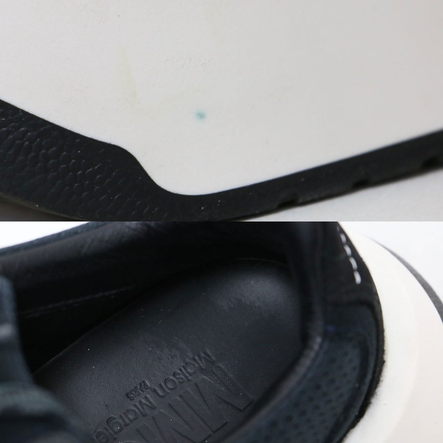 ランナー レザー スニーカー / レースアップ ボリュームソール スウェード メッシュ