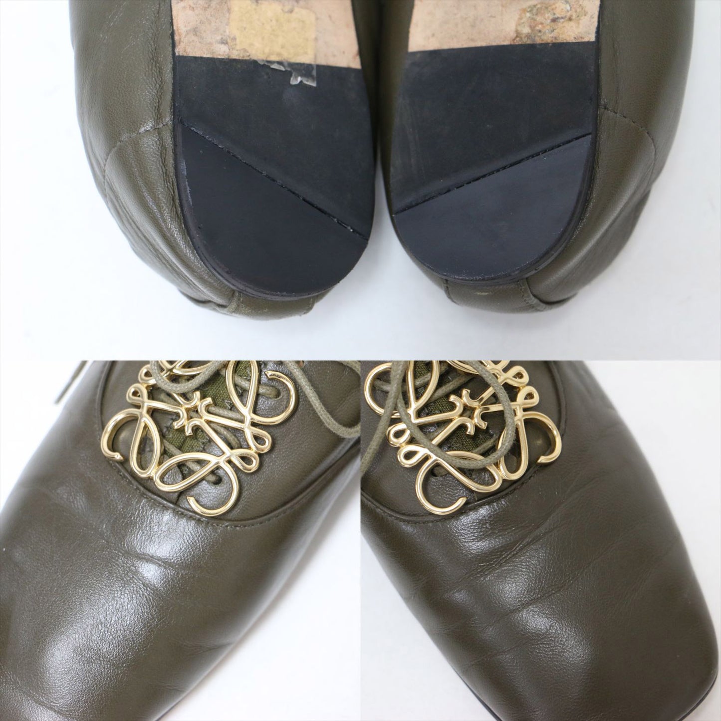 アナグラム ソフト ダービー フラット シューズ / スクエアトゥ レースアップ レザー