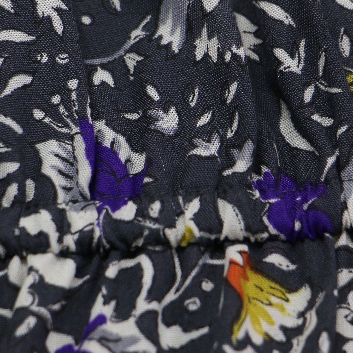 22春夏 花柄 プリント ギャザー ロング ワンピース / ノースリーブ ノーカラー タック フレア