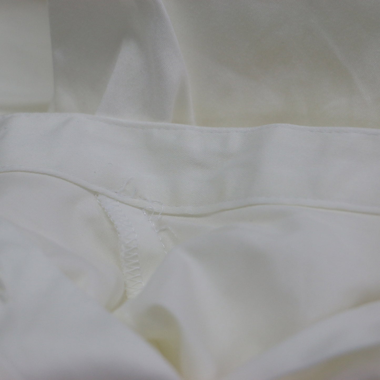 23秋冬 ハイカウントサテン パフスリーブ ワンピース / ドレス 長袖 バンドカラー ギャザー フレア ストレッチ