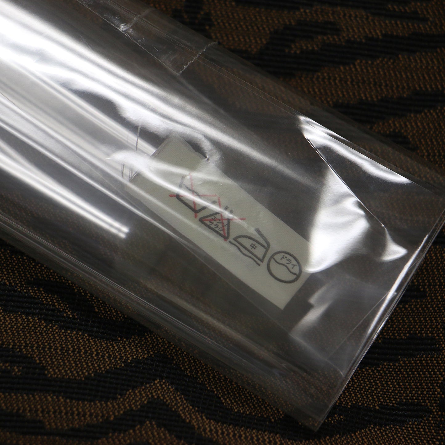 ジャガード テーパードパンツ / デニムパンツ ハイウエスト 5ポケット 総柄 ブランドロゴ ヴィンテージ