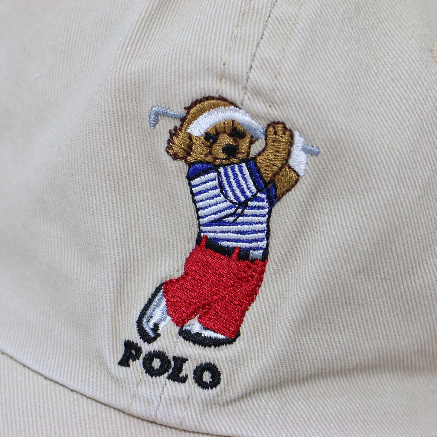 ポロベア 刺繍 キャップ / 帽子 ロゴ コットン