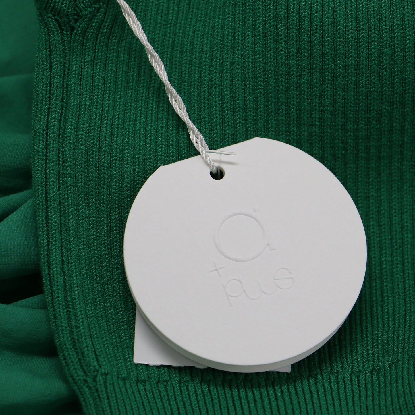 ニット コンビ ワンピース / フレンチ袖 ロング ハイネック リブ バルーン 布帛素材