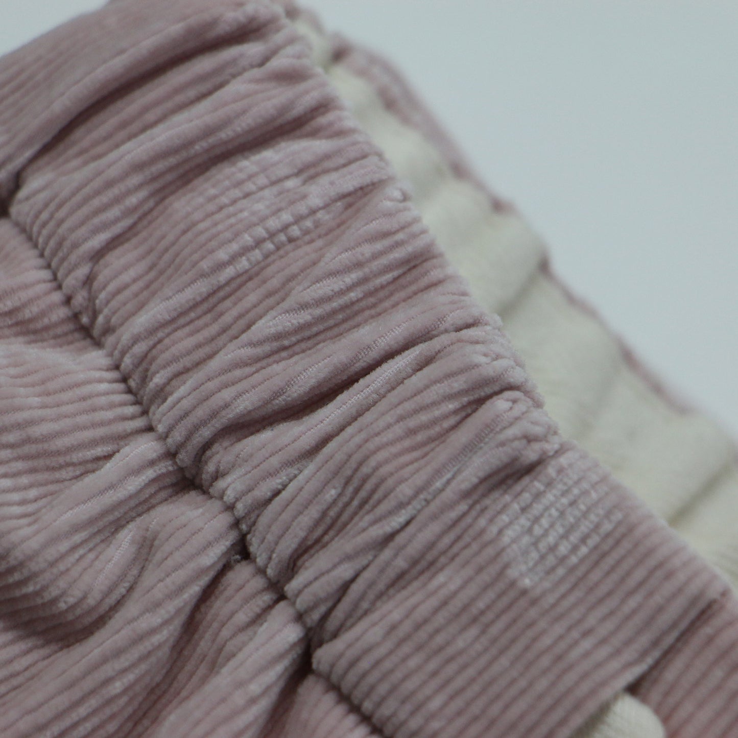 22秋冬 ストレッチ コーデュロイ イージーストレートパンツ / ワイドパンツ ウエストゴム ストレッチ パイル コットン