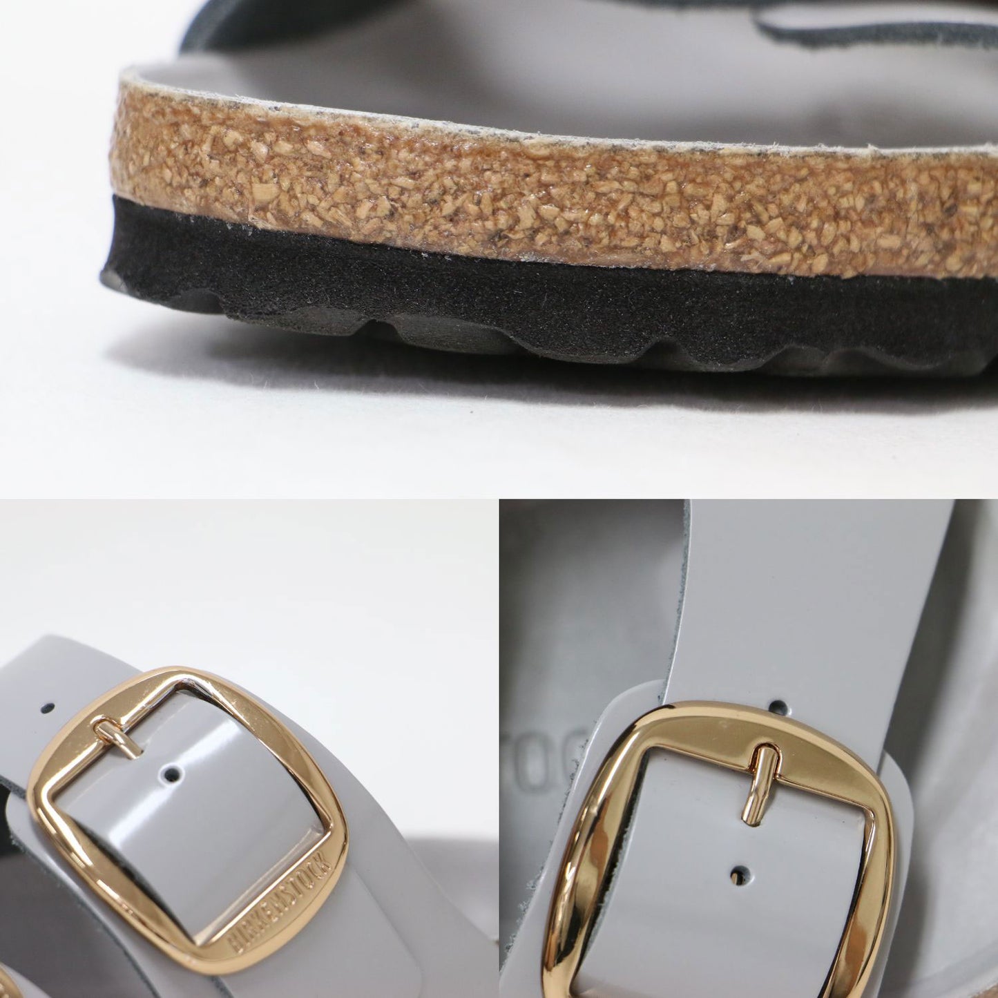 25春夏 アリゾナ ビッグ バックル サンダル / ARIZONA BIG BUCKLE HEX フラット ダブルベルト レザー