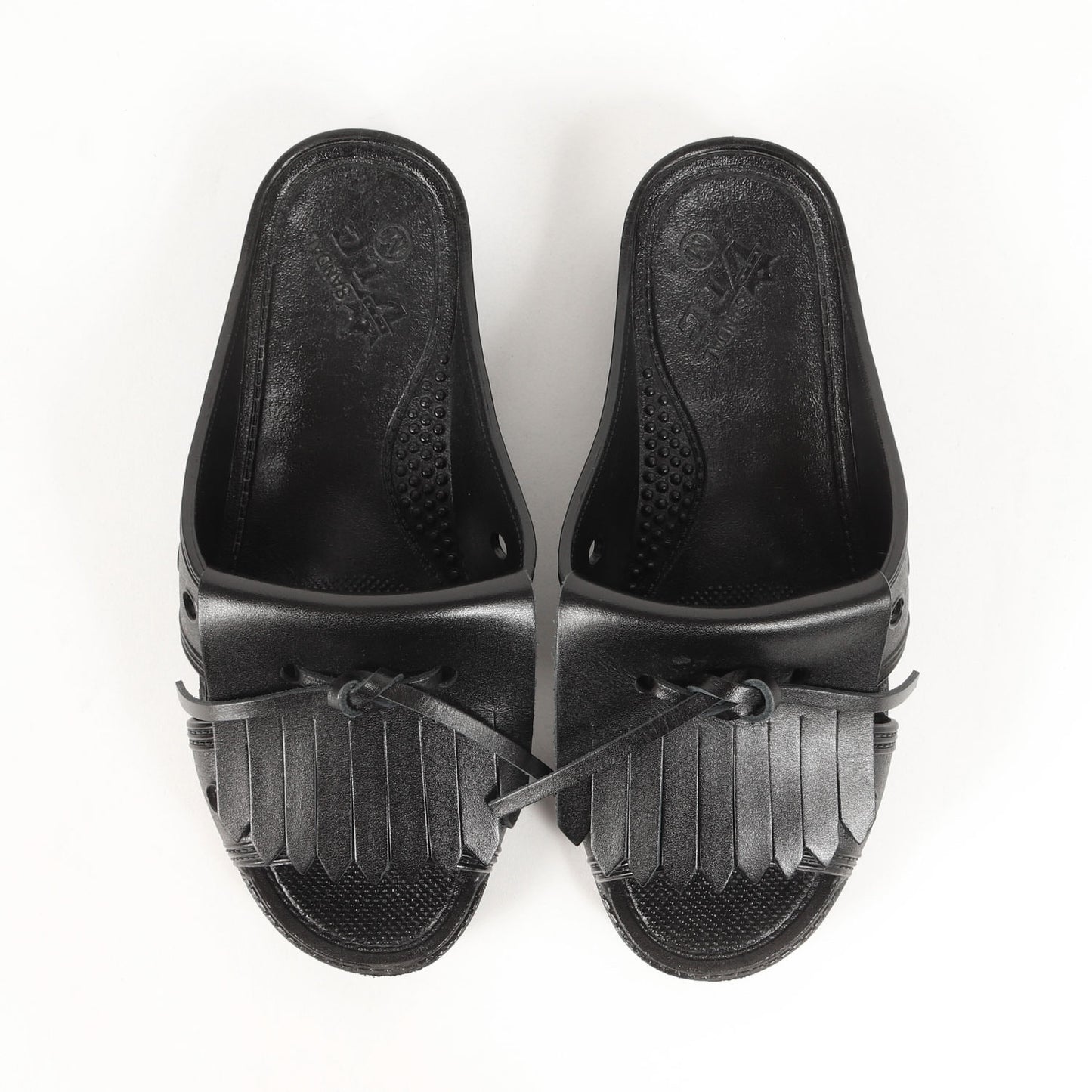 フリンジ フラット サンダル / BENSAN-D QUILT ベンサン PVC レザー