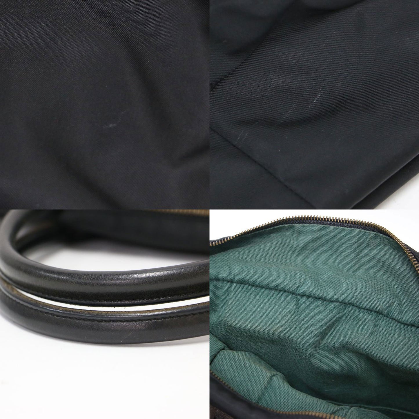 ナイロン レザーハンドル ビジネス トートバッグ / ヘルメットバッグ ショルダーバッグ 肩掛け