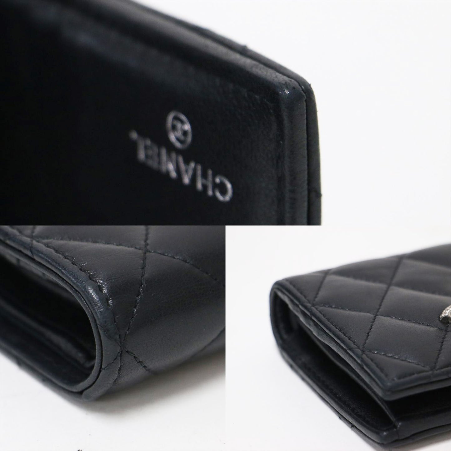 マトラッセ ココマーク クラシック スモールウォレット AP3407 / 二つ折り財布 スナップボタン ラムスキン