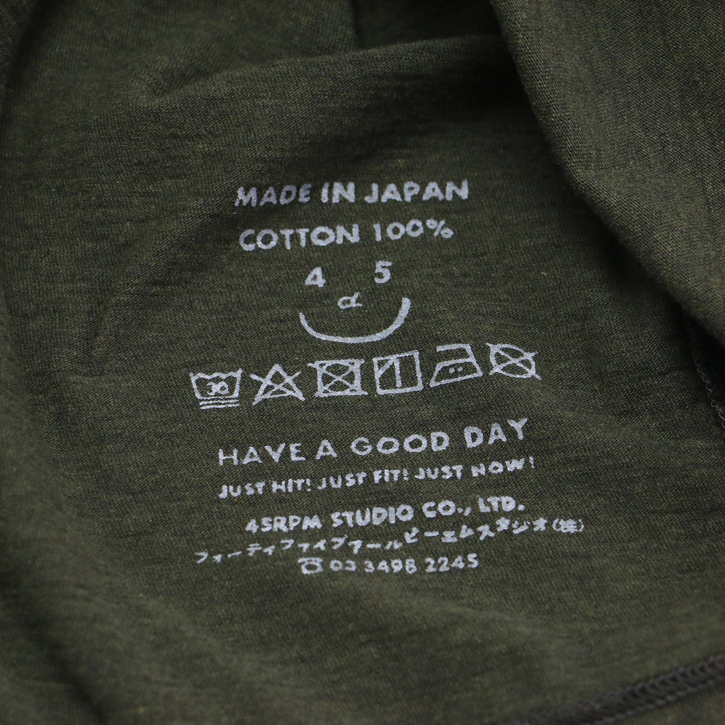 ゴートンくんベタッチプリントの908クレリック長袖Tシャツ / カットソー クルーネック 天竺 プリント ロゴ 刺繍 コットン