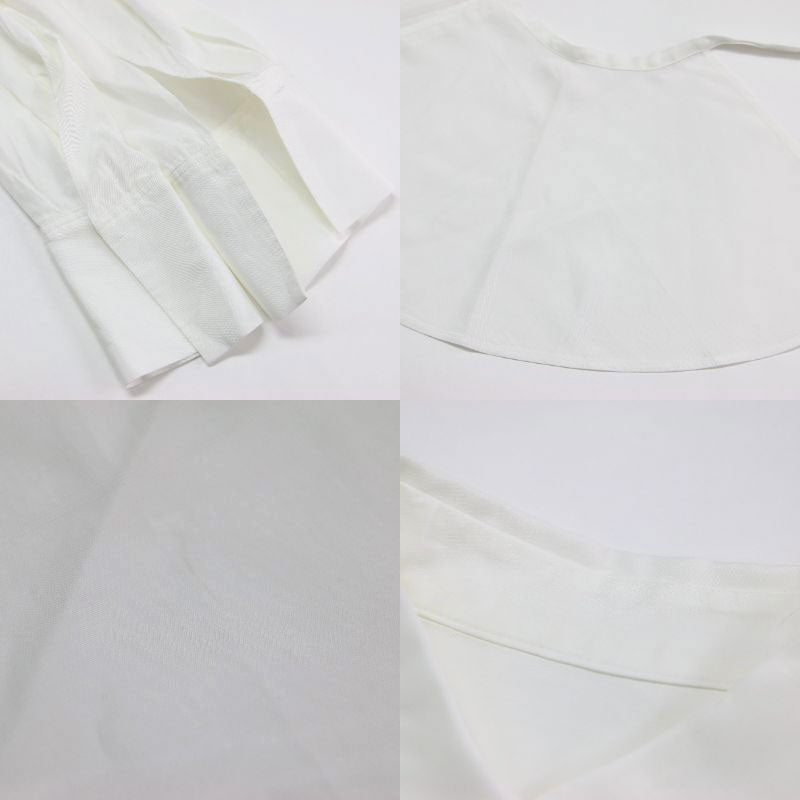 25春夏 &NAVY ペプラム ブラウス / シャツ 長袖 レギュラーカラー タック ケープ