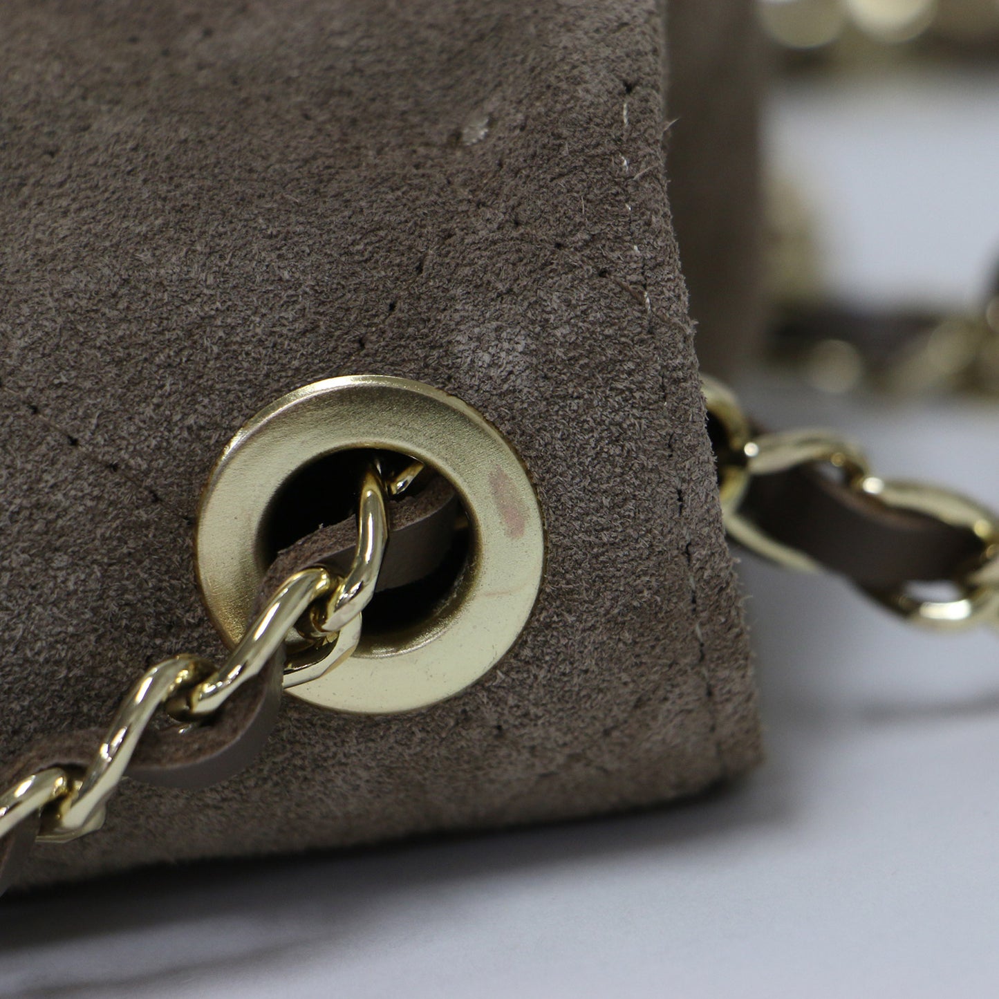 25春夏 スエード チェーン バッグ / CHAIN BAG ショルダーバッグ クロスボディ 肩掛け フラップ 本革