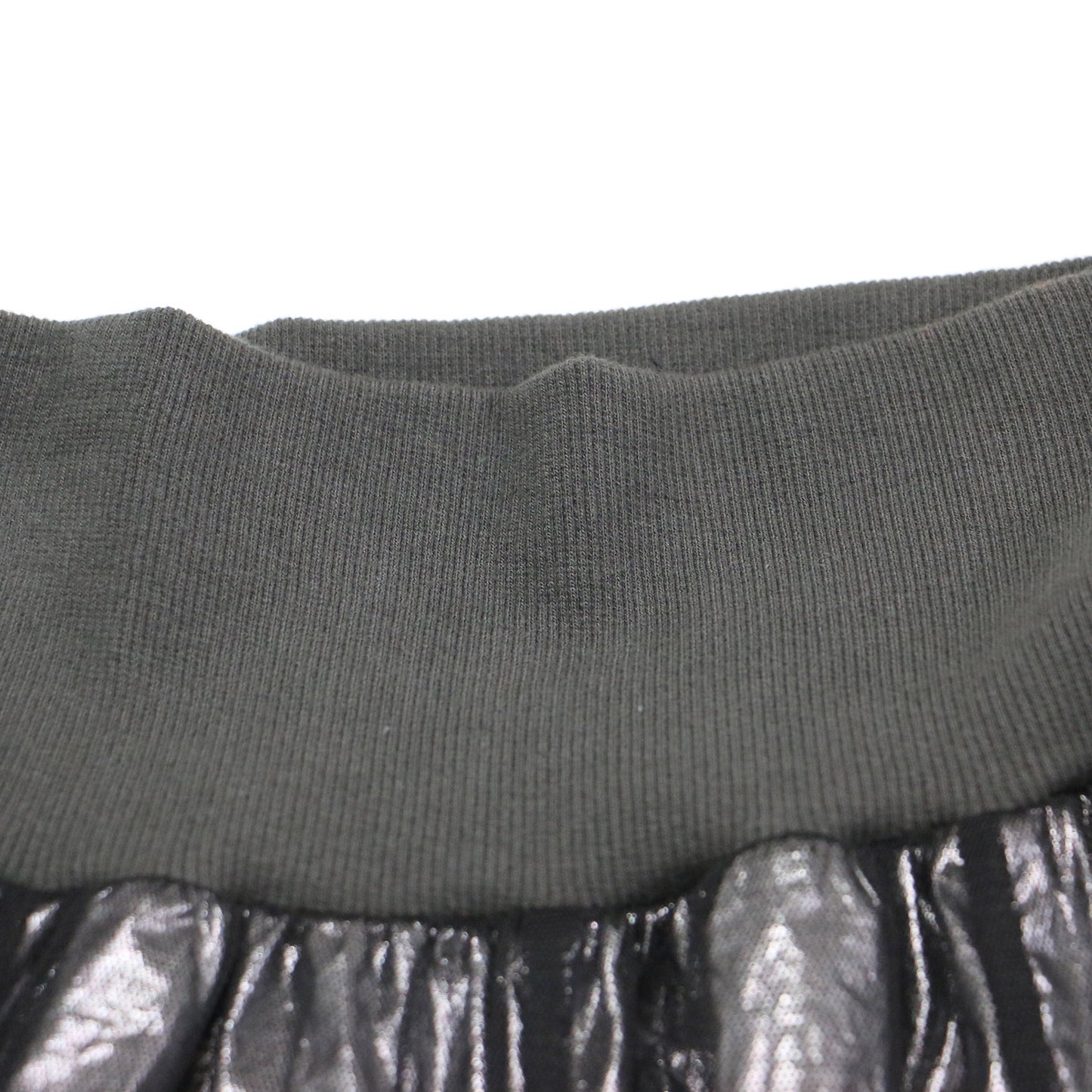 24春夏 シャイニー ラメ チュール オーバースカート / フレアスカート ロング丈 ハイウエスト メタリック ウエストゴム