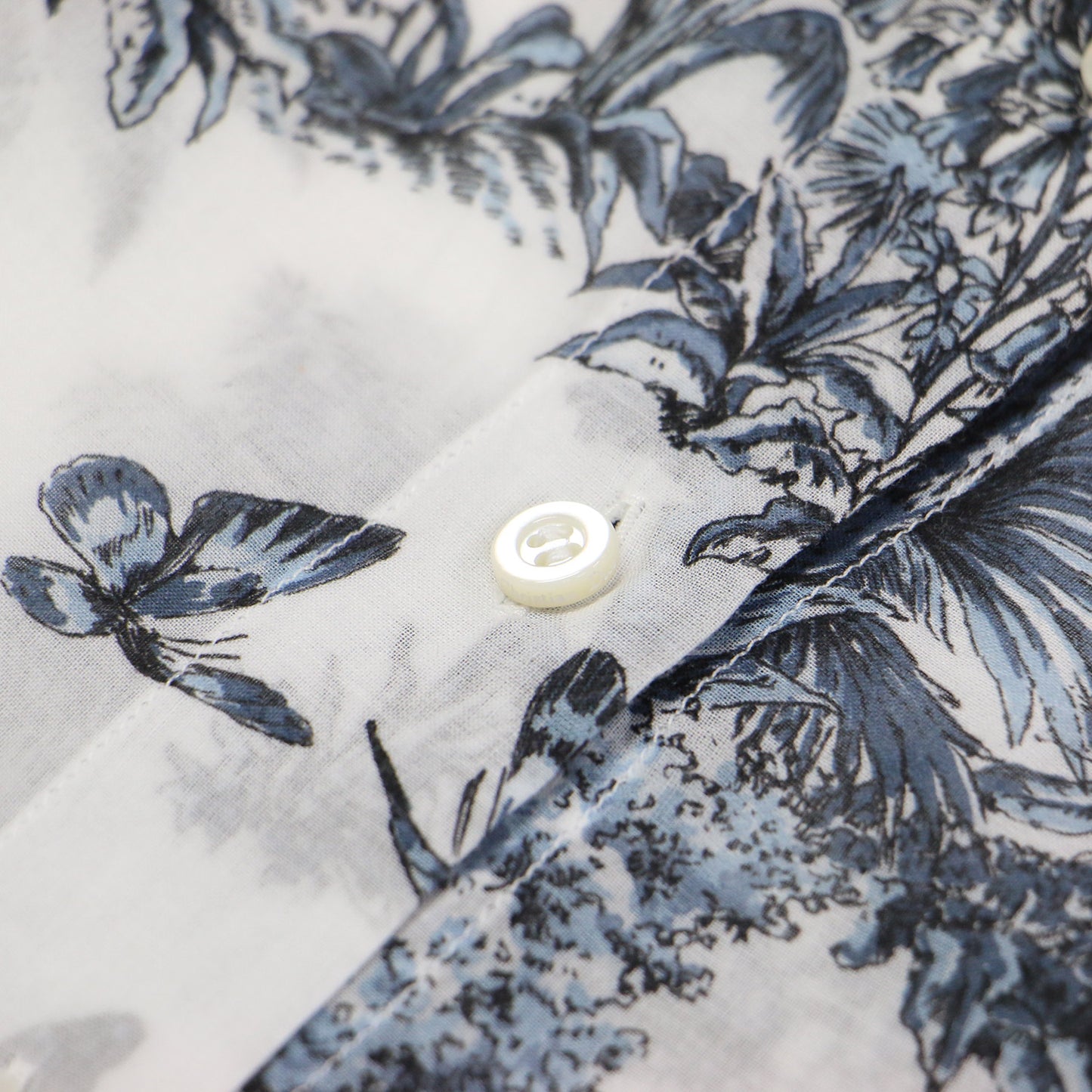 25春夏 コットンモスリン ディオリビエラ ロング ブラウス / Dioriviera シャツ 長袖 トワル ドゥ ジュイ パームズ